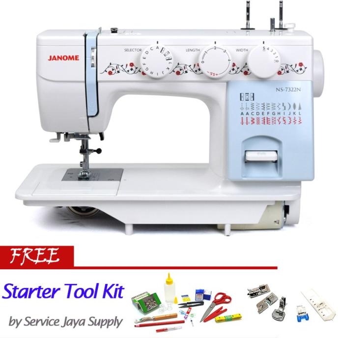 Mesin Jahit JANOME NS 7322 Multifungsi (Semi Portable)