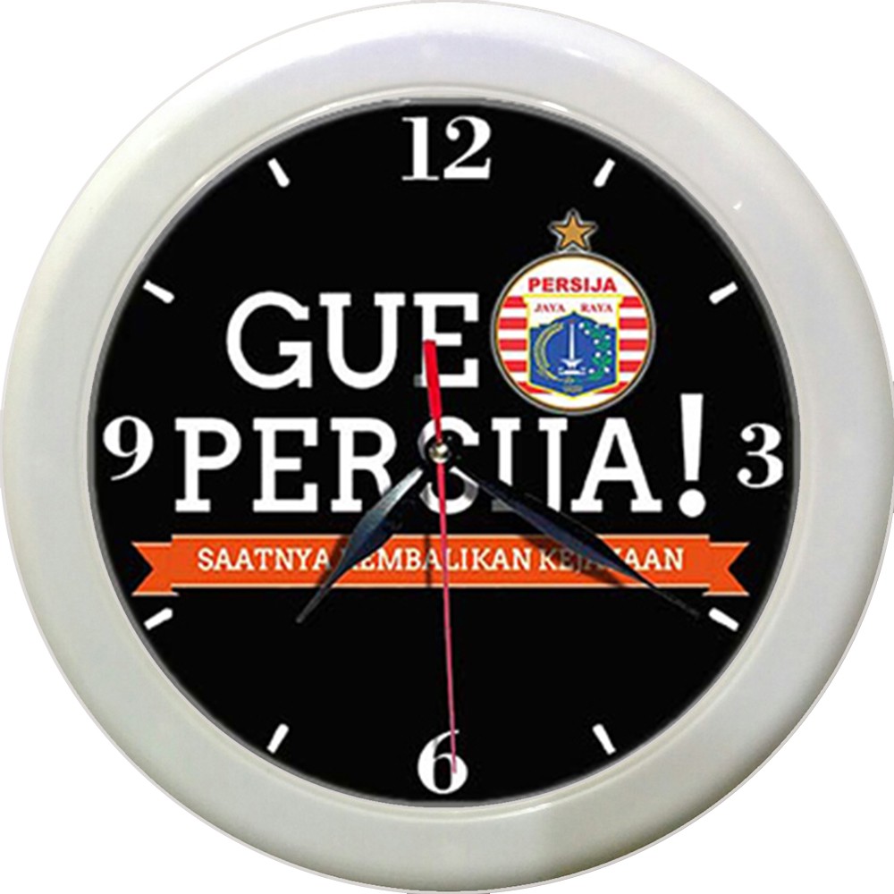 JAM DINDING PERSIJA 20   (DIAMETER 30CM)