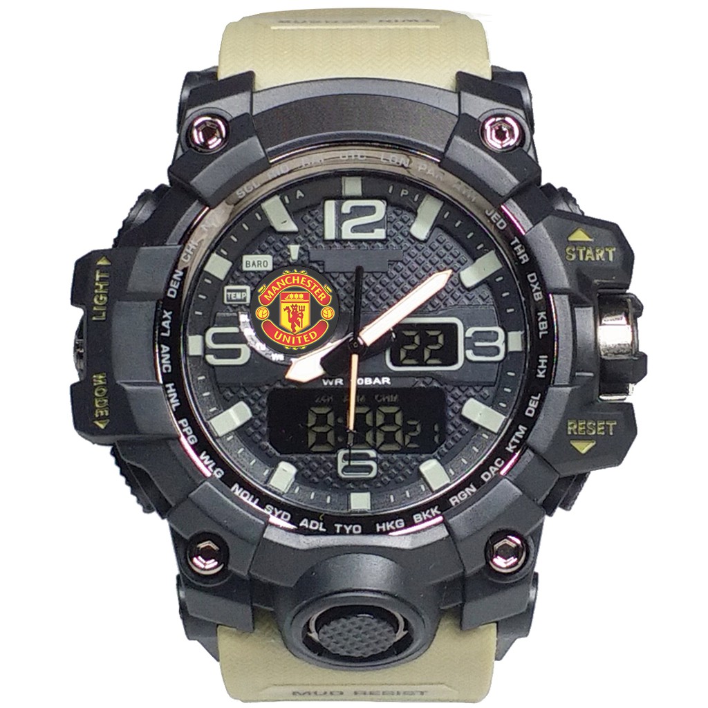 (Istimewa Bossque) Jam MU Double Time Tali Cream (Exclusive)