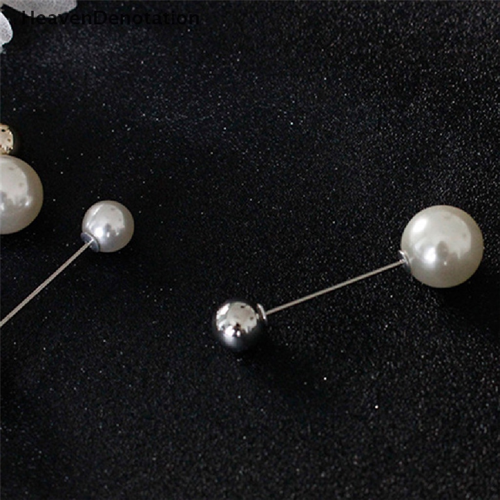 [HeavenDenotation] Big Needle Pearl Brooch Bouquet Pin Sweater Shawl Buckle Wedding Bridal Jewelry