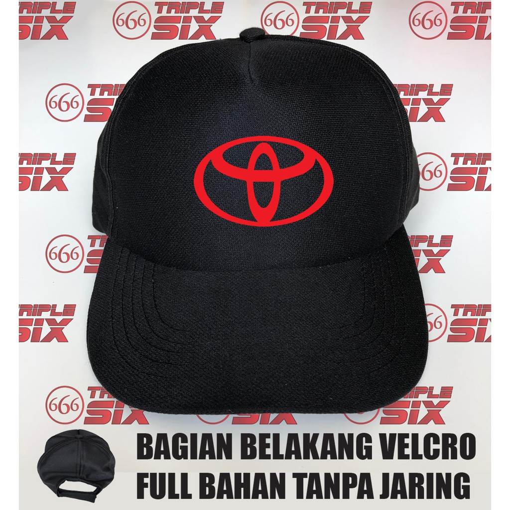 topi full kain toyota logo