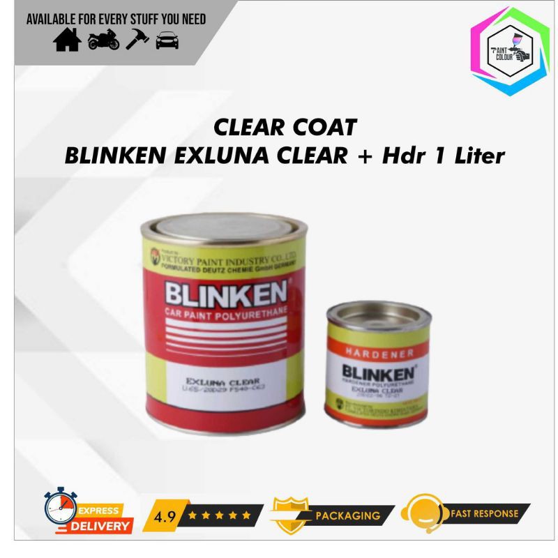 clear coat blinken exluna clear + hardener 1 kg