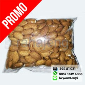 

Kacang Almond Original Roasted Almon Panggang Kupas Kulit 250 gr 1/4kg