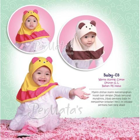 Jibab Bayi/Jilbab Anak Lucu/Jilbab Bayi Lucu/Jilbab Bayi Permata 03