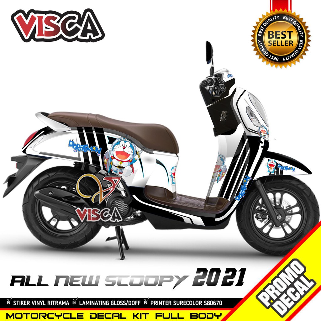 Decal Scoopy Full Body Stiker Scoopy 2021 Stiker Scoopy 2021 Full Body Decal Scoopy New 2021 Doraemo