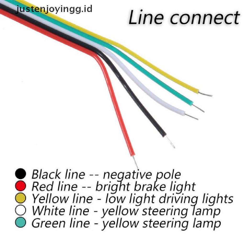 Justenjoyingg.id / 51 Lampu LED DRL Rem / Sein Belakang Motor