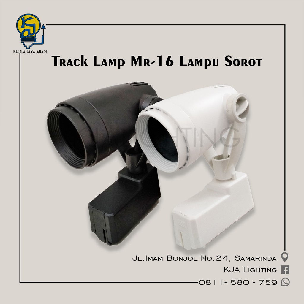 Fitting Casing Kap Lampu Holder Sorot Tracklight MR-16 MR 16 Rell