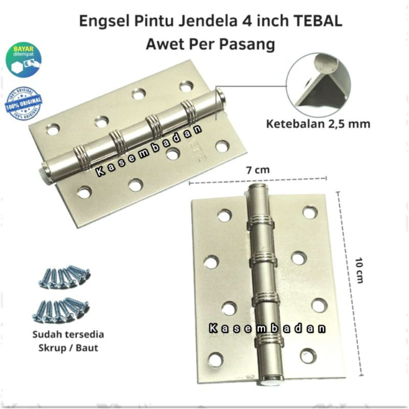 Engsel pintu rumah 4inch engsel jendela rumah murah engsel pintu stainless