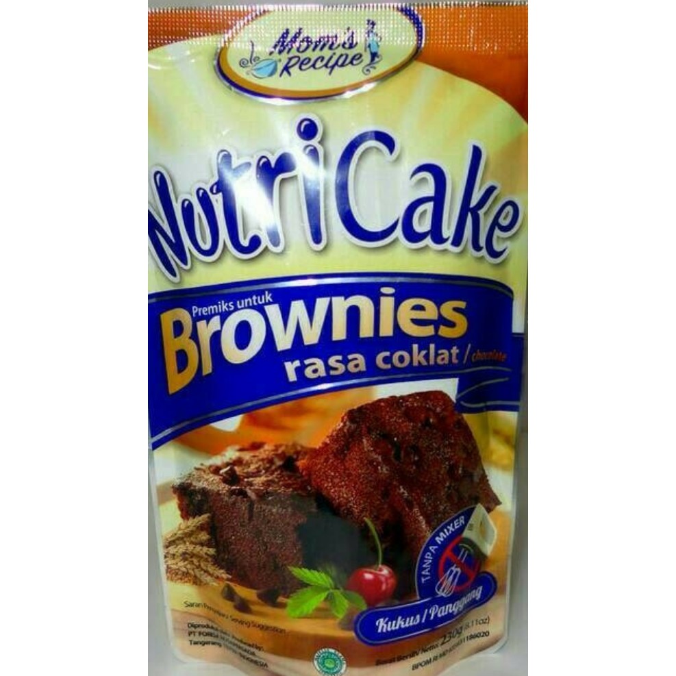 

NUTRICAKE BROWNIES COKELAT 230gr