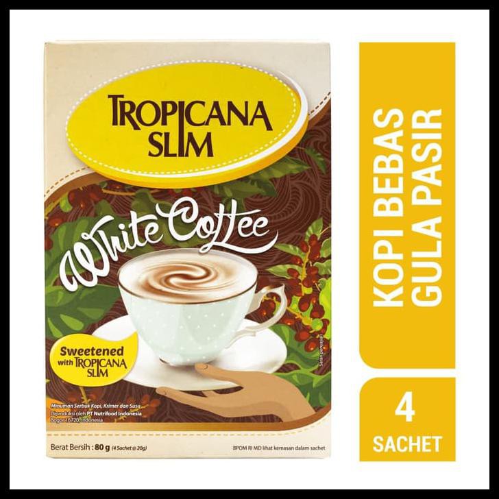 

TROPICANA SLIM WHITE COFFEE (4 SACHET) - SUGAR FREE