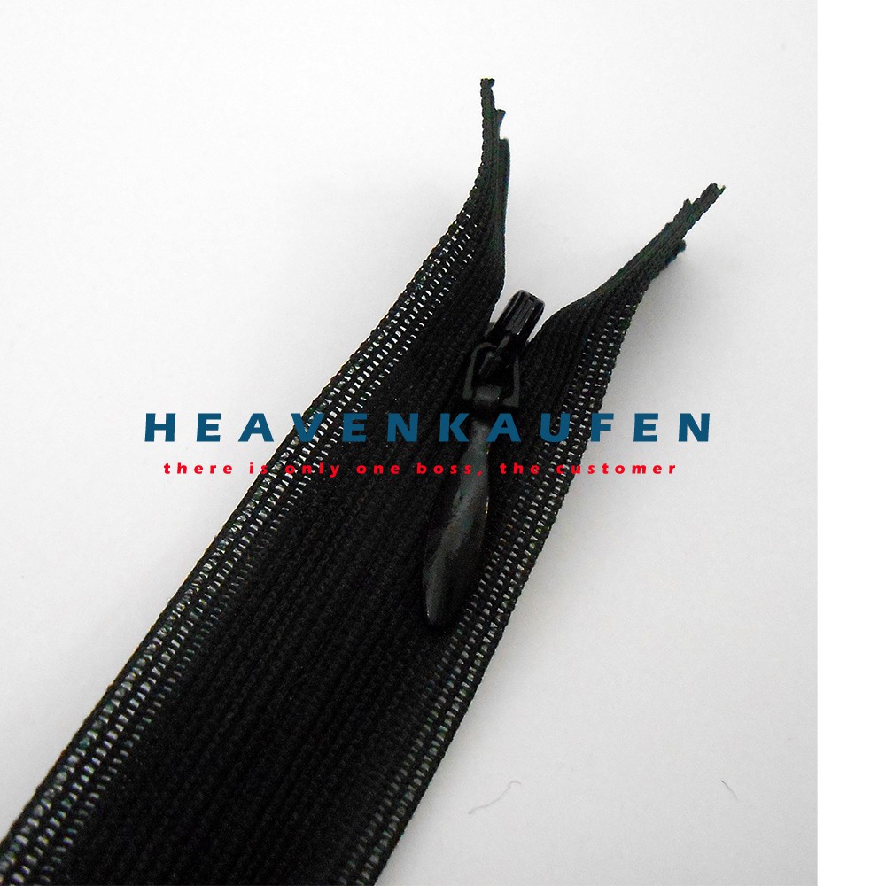 Resleting Jepang YKK 50 cm Hitam (Invisible Zipper)