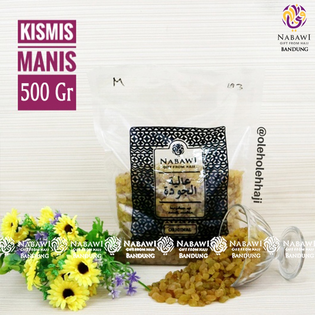 

Kismis Manis/Kismis Kuning/Nabawi 500Gram Bandung