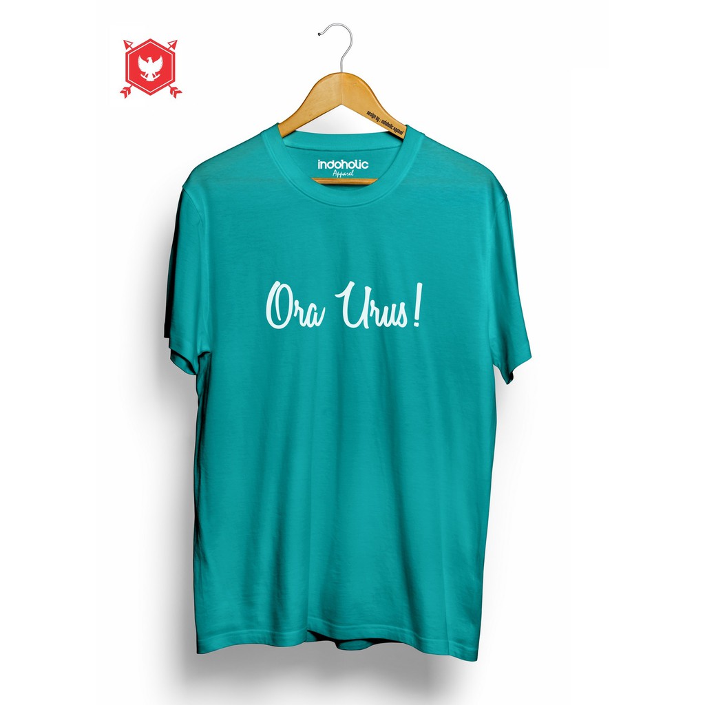 Indoholic Atasan Baju Pakaian Pria Cowok wanita Kaos Distro Murah terbaru Combed 100% Original Ora Urus