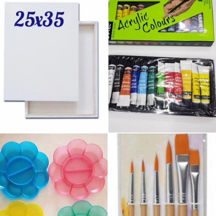 

Promo Paket Alat Lukis + Kanvas 25x35