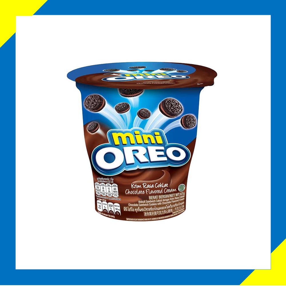 

OREO Cookies Mini Cup - Kemasan Cup 61,3Gram - Cokelat