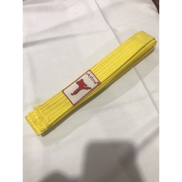 SABUK KARATE / TAEKWONDO WARNA KUNING PANJANG 250cm KUALITAS TERBAIK!!!!