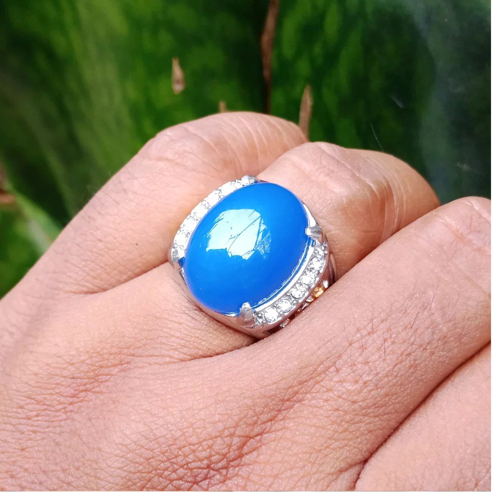 Cincin Batu Giok Biru Termurah