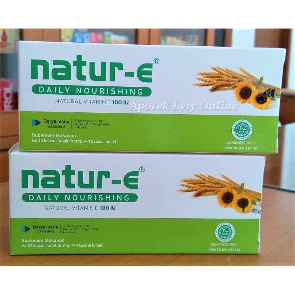 Natur E Box 32 Kapsul 100 Iu Vitamin Kulit Shopee Indonesia