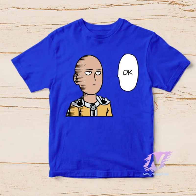 kaos one punch man kaos anak karakter anime