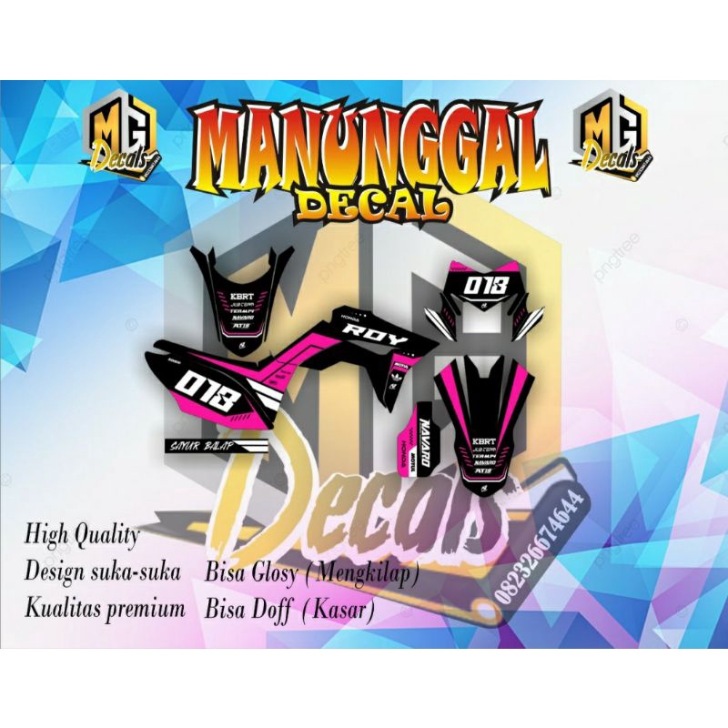 Decal sticker CRF design CUSTOM