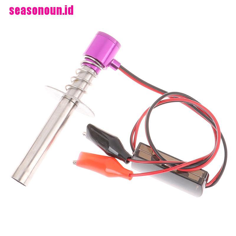 【seasonoun】Electric Candles Glow Plug Starter Igniter for 1:8 1:10 Truck RC Car