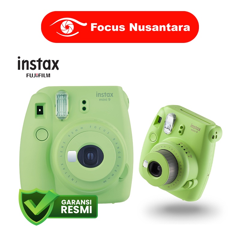 Fujifilm Instax Mini 9 Instan Film Camera Garansi Resmi Fujifilm Indonesia 1th-Lime Green