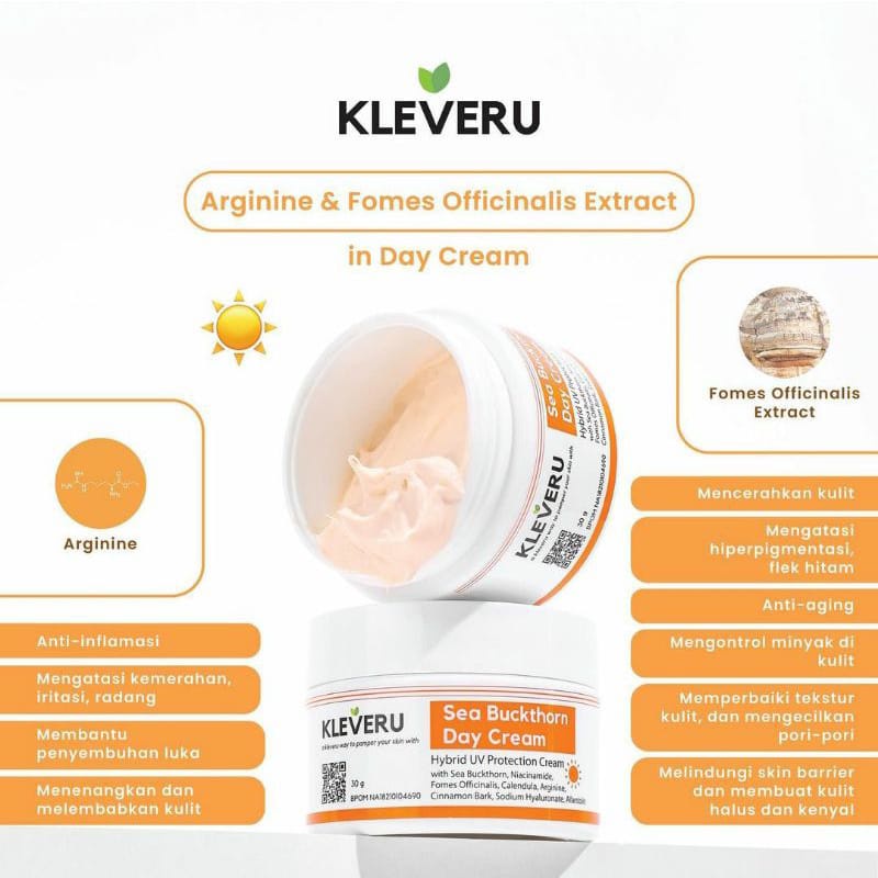 KLEVERU Sea Buckthorn Series | Cleansing Gel Facial Wash | Essence Toner | Day Night Cream