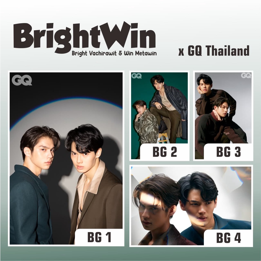 POSTER THAILAND RAIKANTOPENI BRIGHTWIN BRIGHT VACHIRAWIT WIN METAWIN X GQ THAILAND