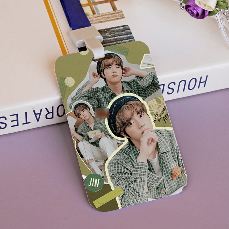 Holder Kartu ID Desain KPOP BTS Bangtan Boys Jin J-Hope SUGA JiMin Jung Kook V Untuk Hadiah