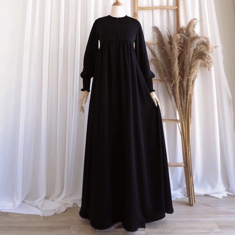 Amara Silk Dress Black by Auroraclo