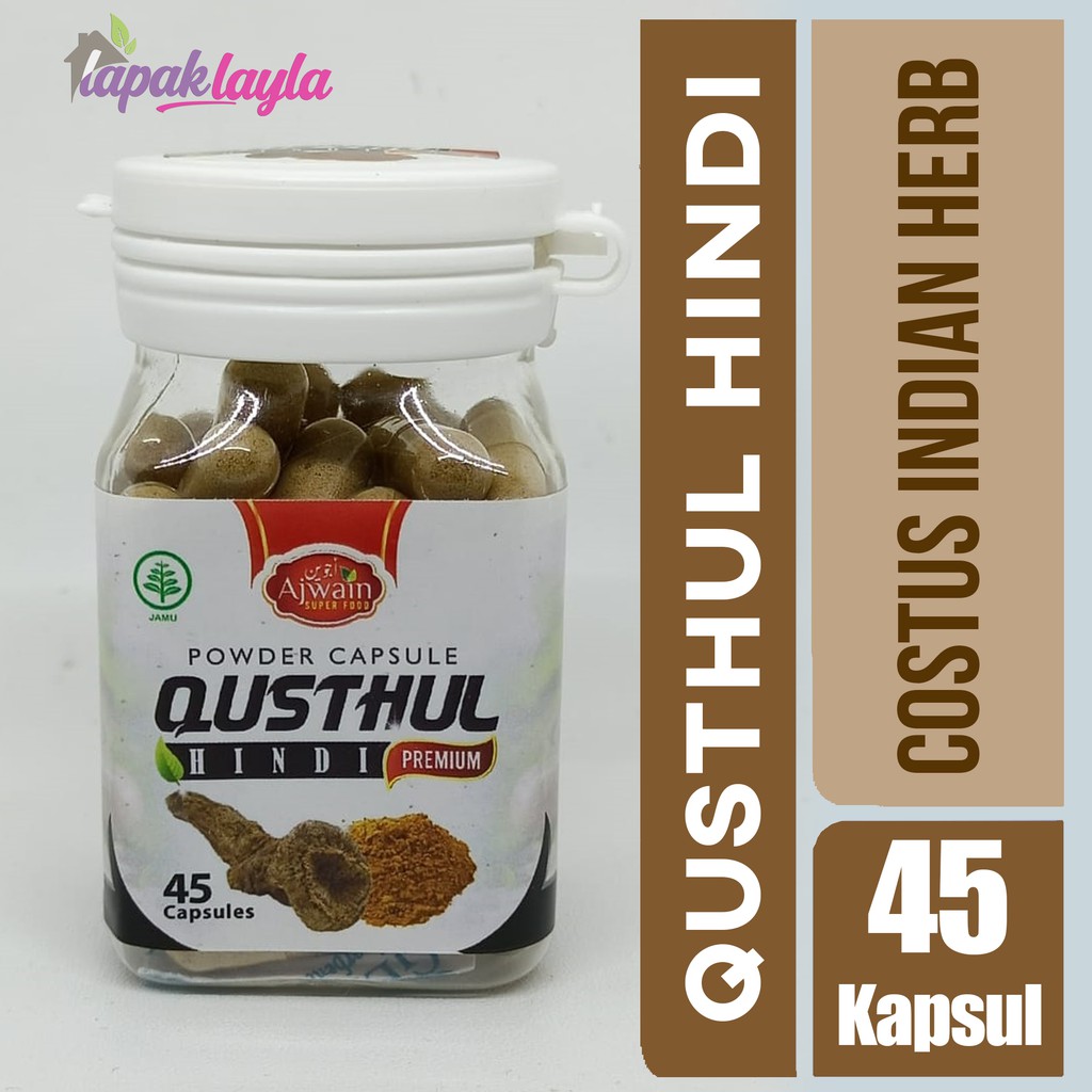 QUSTHUL HINDI COSTUS INDIAN HERB 45 KAPSUL AJWAIN