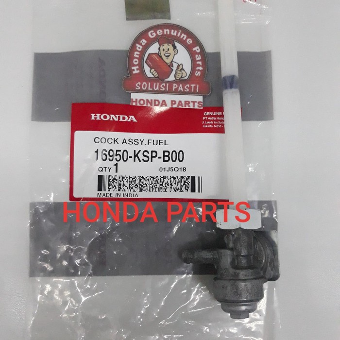 Part Honda KRAN BENSIN COCK ASSY FUEL NEW MEGAPRO CARBURATOR ORIGINAL AHM AHM