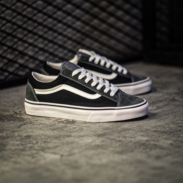 Vans Old Skool Style 36 Vintage Suede Grey Black