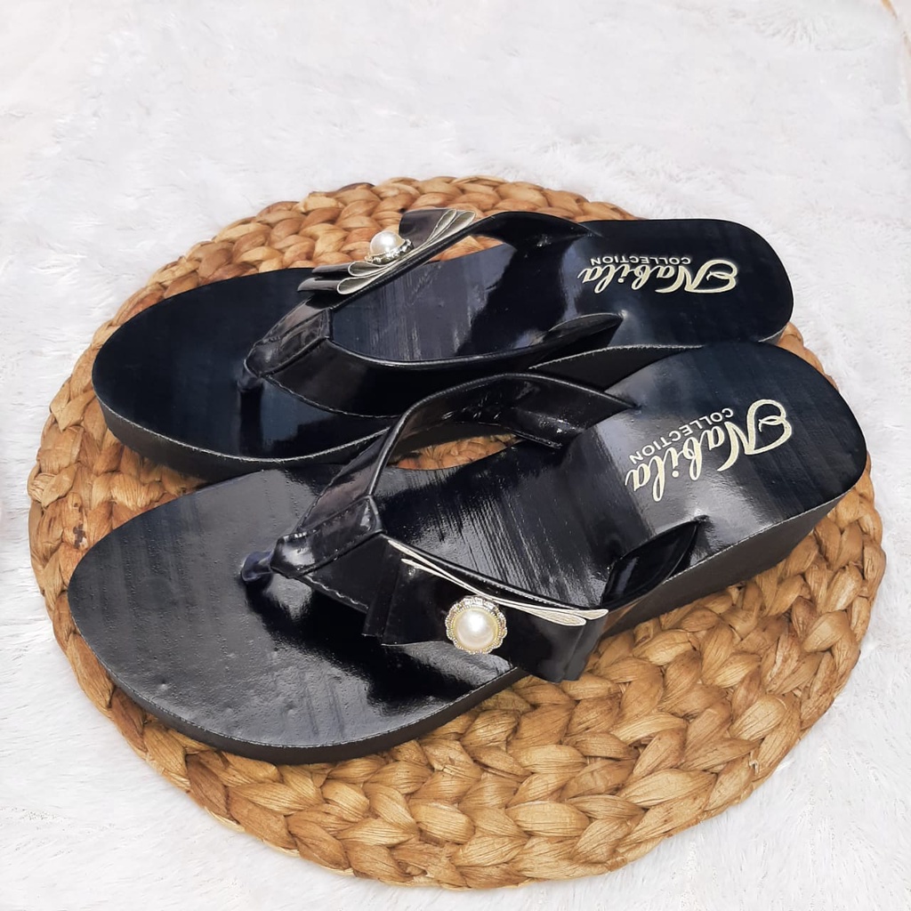 SANDAL WEDGES AC 13 VARIASI MUTIARA