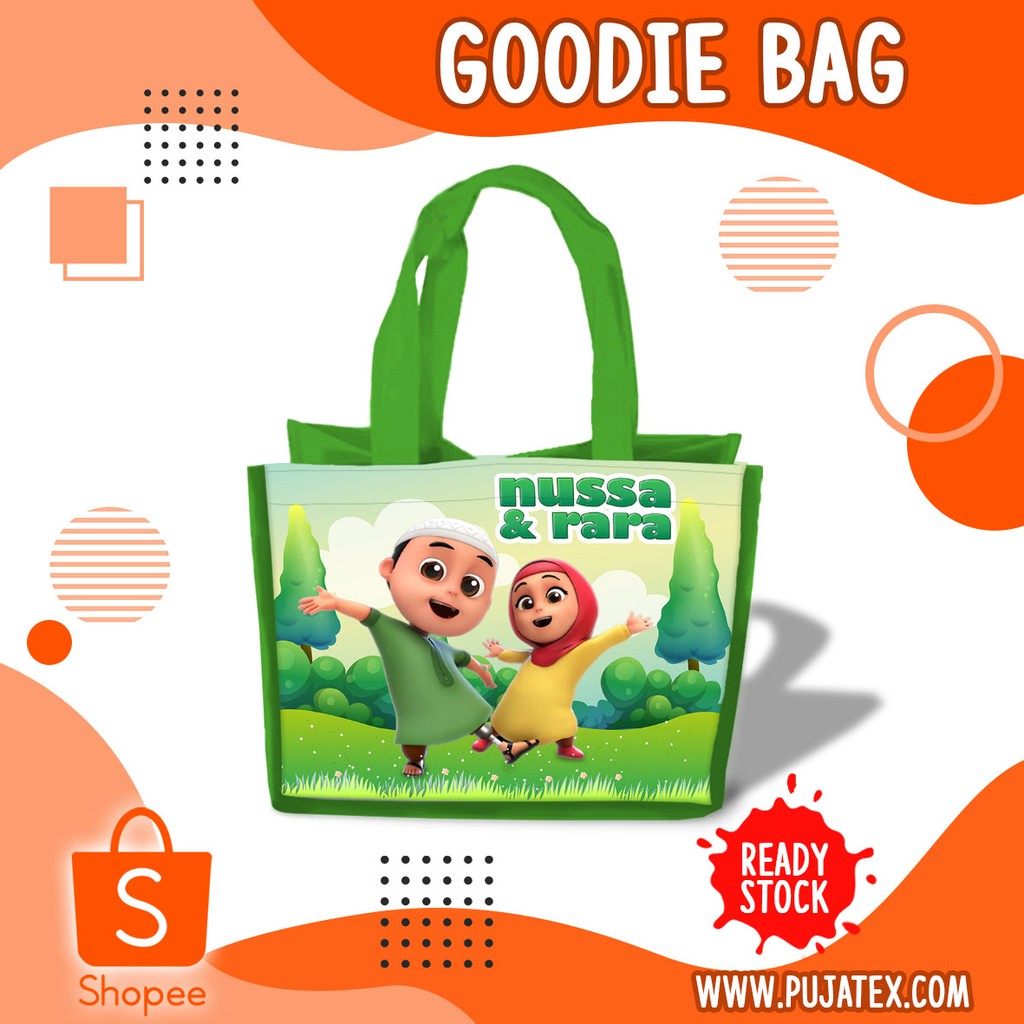 

Tas Goodie bag Ultah Nusa & Rara Goodie Bag CustomSouvenir Ulang Tahun Aqiqah Kartun Anak Lucu