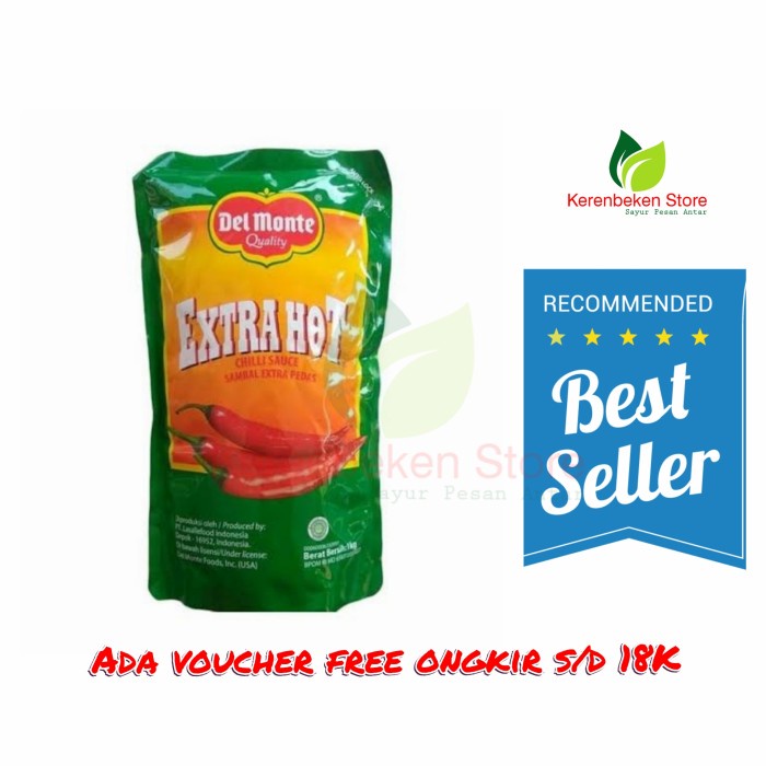 

saus sambal delmonte extra hot 1kg