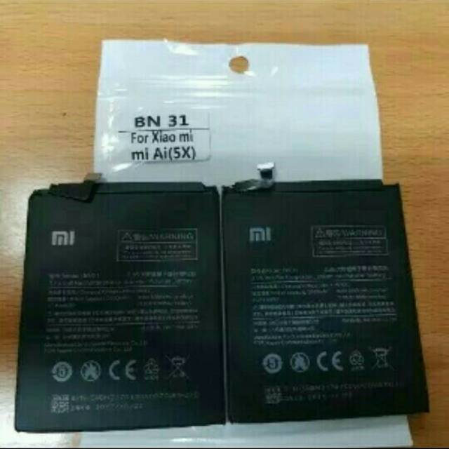 MI5X MI A1 BATTERY BATERAI XIAOMI MI 5X MI A1 BM31 ORIGINAL