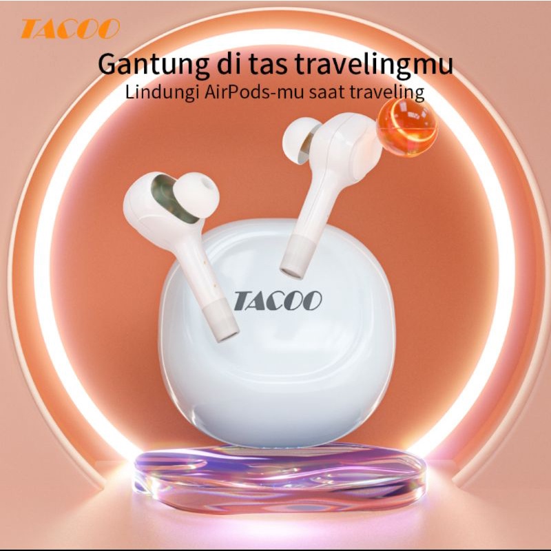 TACOO 01S Earbuds TWS Wireless Sport Bluetooth Headset Putih