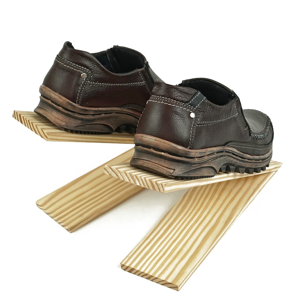 Sepatu Pria Casual Slip On Kulit Asli Rajut Original Fordza Moccasin Corrected Grain Milling 301