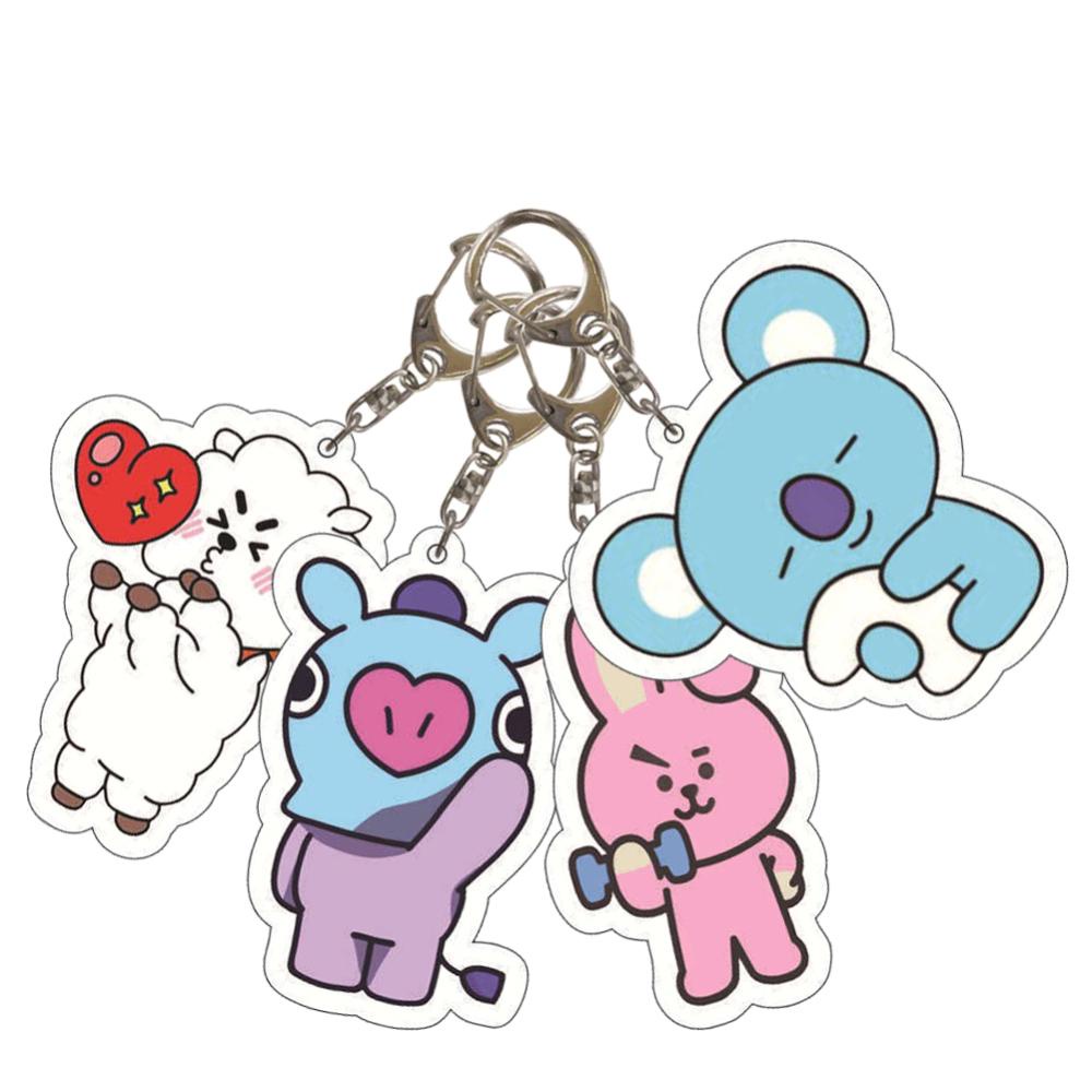 Timekey Gantungan Kuncitas Desain cannot miss it C4E6 BTS BT21 Untuk Dekorasi