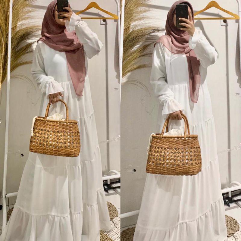 [COD] SARA DRESS CERUTY BUSUI / GAMIS CERUTY/GAMIS TERBARU / GAMIS PUTIH
