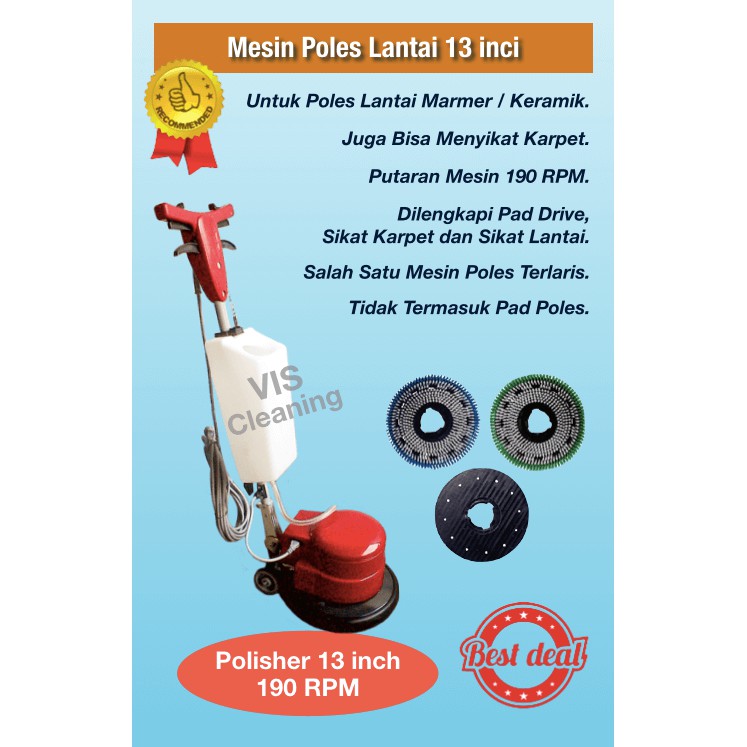 Polisher BF520 190 RPM ( Mesin Polisher Lantai Multi Fungsi )