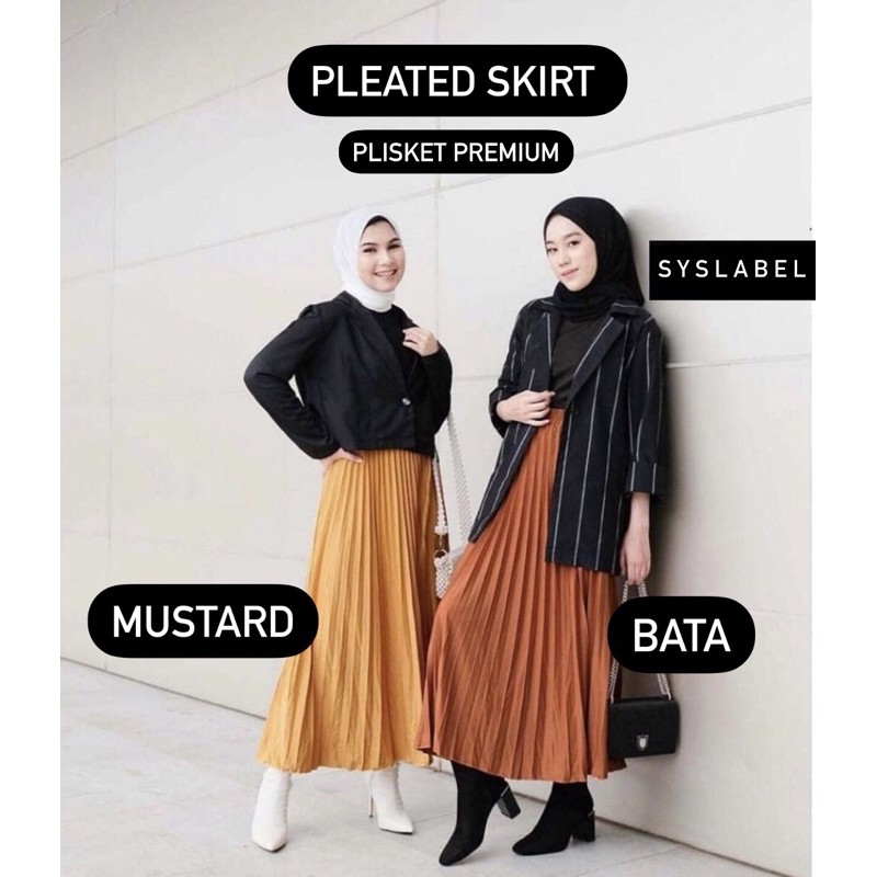 PLEATED SKIRT PREMIUM - ROK PLISKET PREMIUM F3