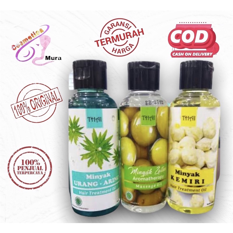 thai minyak kemiri | thai minyak zaitun | thai minyak urang aring 125 ml