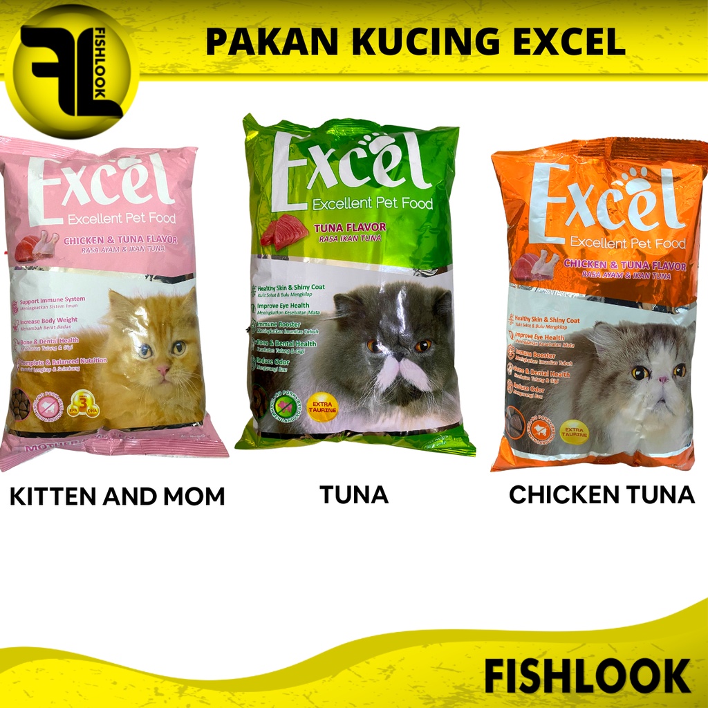 EXCEL Makanan Kucing Cat Food Dry Food Freshpack 500 Gram Pakan Kucing