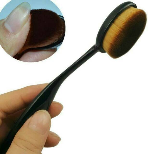 Oval Blend Brush - Blending Kuas Contour Sikat Bulu  Brush Make Up Sikat Face Shading Foundation