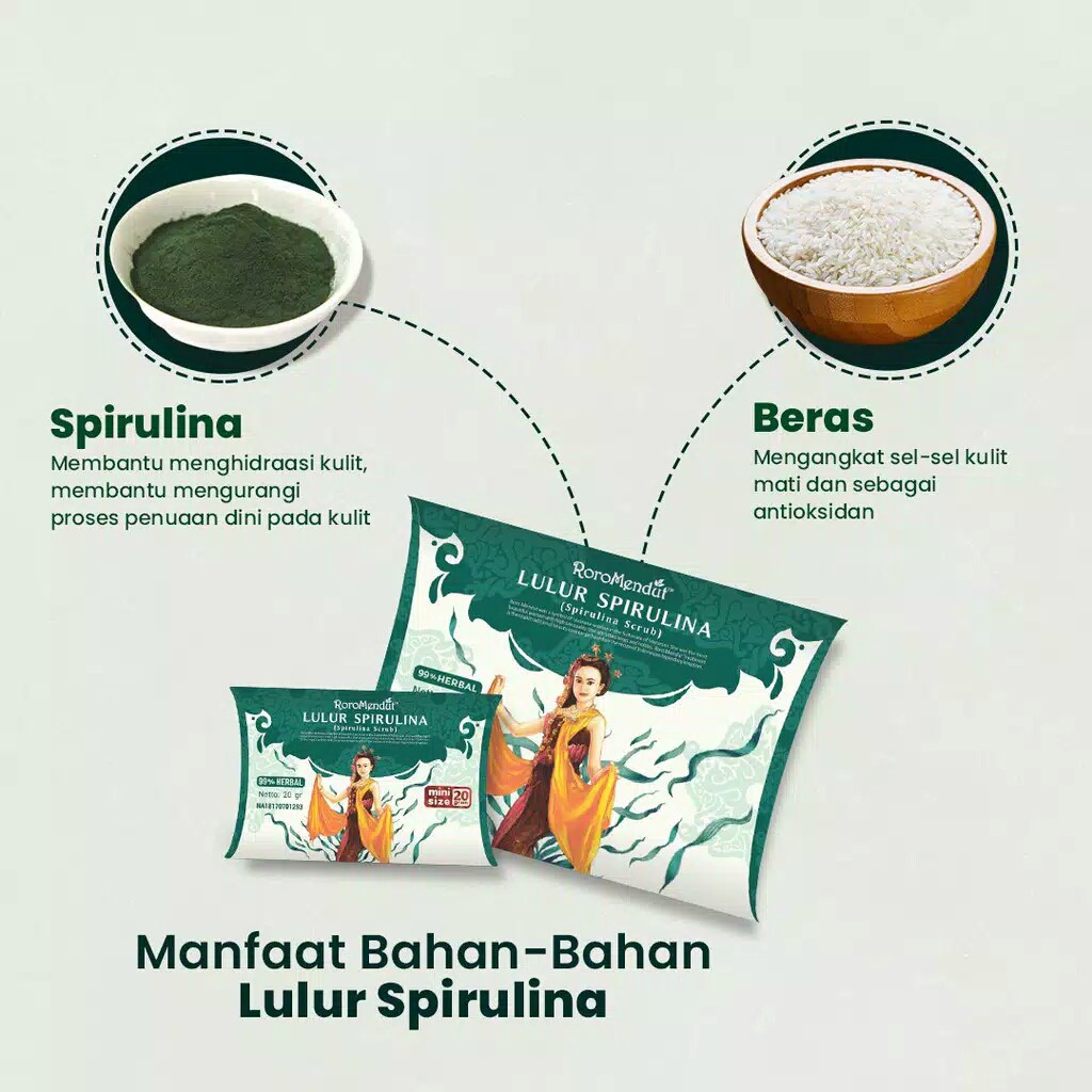 Roro Mendut Lulur Spirulina