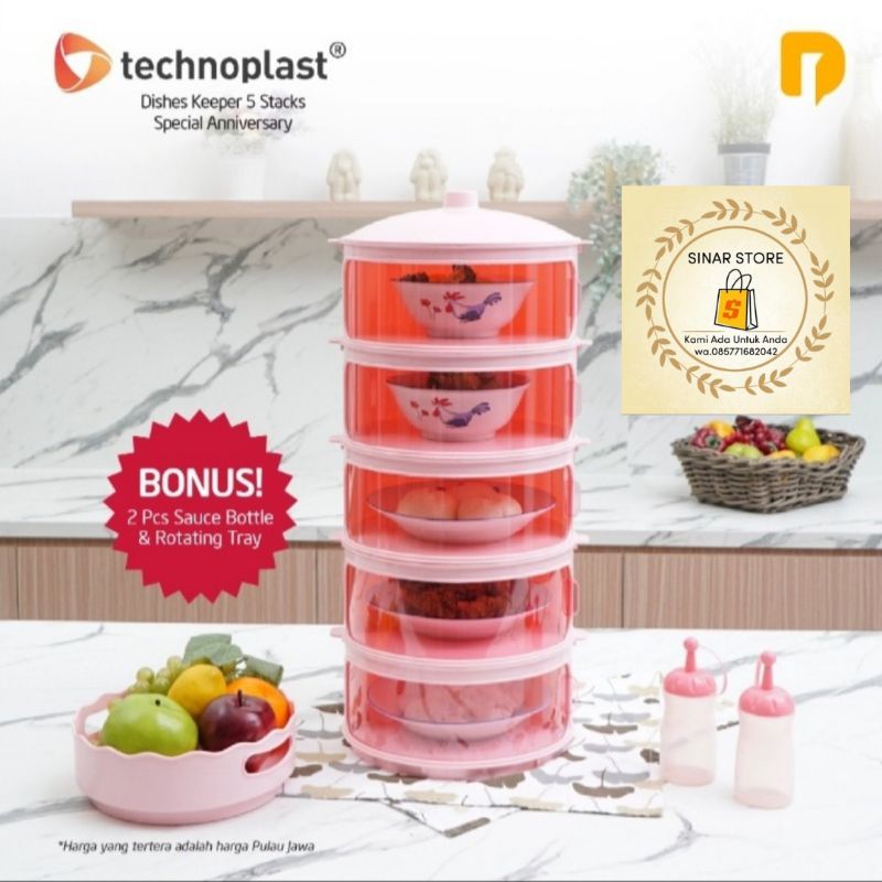 Technoplast Dishes Keeper Set 5 Susun