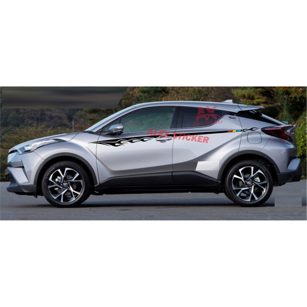 STICKER STIKER LIST MOBIL TOYOTA CHR CRV HRV XTRAIL TERIOS RUSH CUTING STIKER UNIVERSAL
