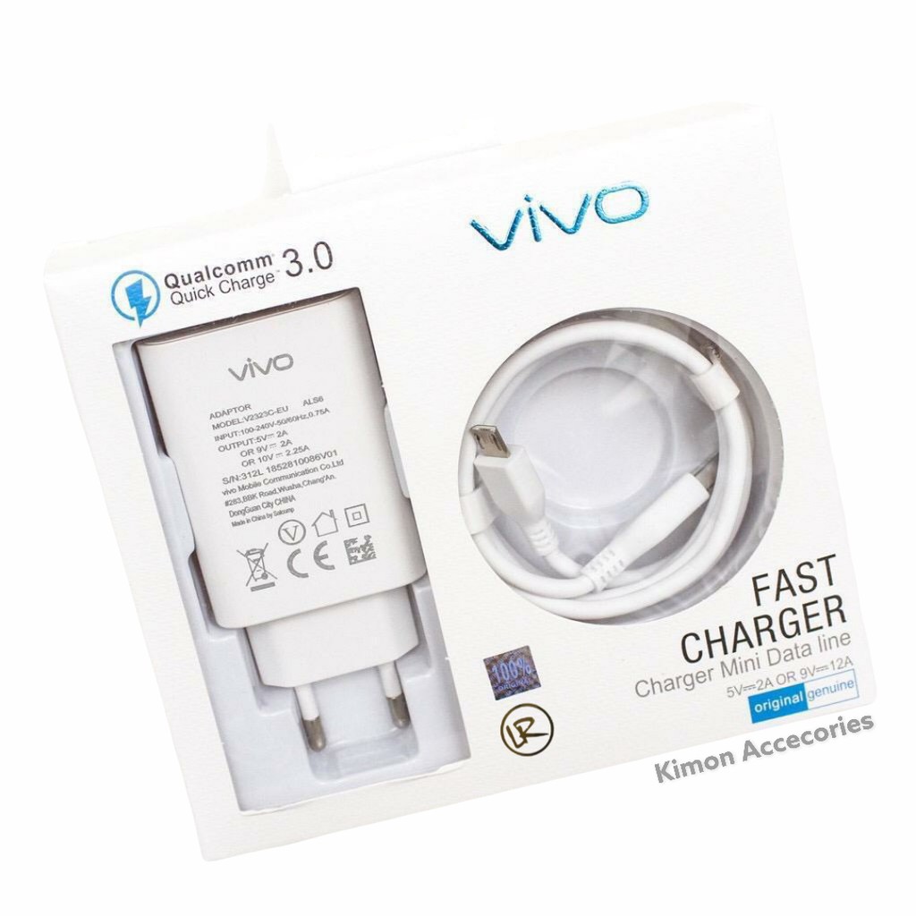 CHARGE VIVO V109 FASTCHARGING CHAS HP CASAN HANDPHONE PANJANG BAGUS